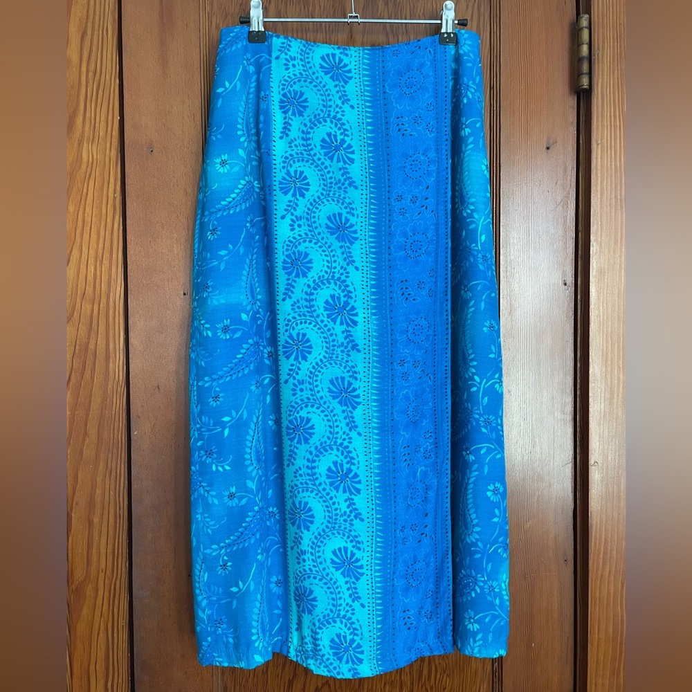 Y2K Tropical Wrap Skirt